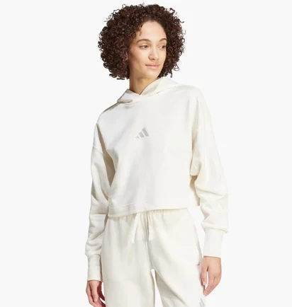 Кофта жіноча Adidas All Szn French Terry 3-Stripes Beige IW1131