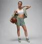 Шорты женские Air Jordan Spt Mesh Short Sld Green FN5162-304