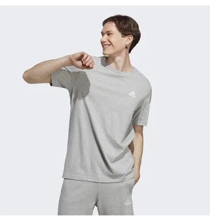 Футболка мужская Adidas Essentials Single Jersey Embroidered Small Logo Tee Grey Ic9288
