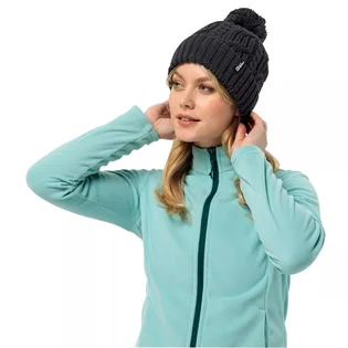 Куртка унисекс Jack Wolfskin Pompom Beanie Black 1905092-6000