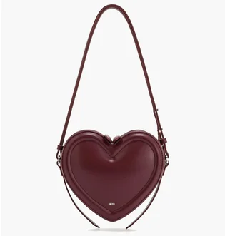 Сумка жіноча JW PEI Arlene Heart Shaped Bag Bordo BB2024BG97376JWP