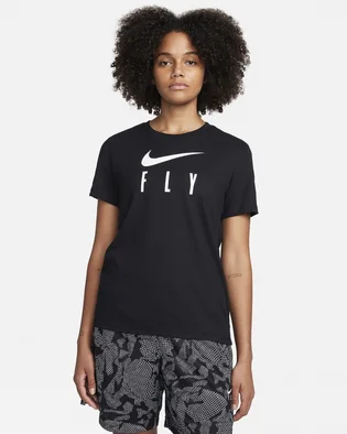 Футболка женская Nike Swoosh Fly Dri-Fit Graphic T-Shirt Black FQ6606-010