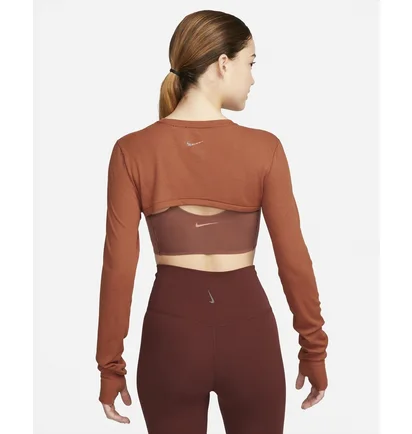 Топ женский Nike Yoga Luxe WomenS Shrug Orange DV9197-246