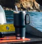 Термокружка Yeti Rambler 35Oz (1035Ml) Straw Mug Black 70000002297