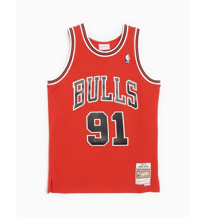 Майка мужская Mitchell & Ness Nba Swingman Chicago Bulls 97 Dennis Rodman Jersey Red SMJYGS18154-CBUSCAR97DRD