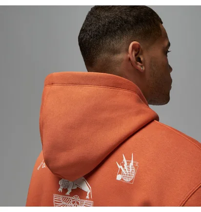 Худи мужское Air Jordan X Umar Rashid Flight Artist Series Hoodie Orange DX9706-812