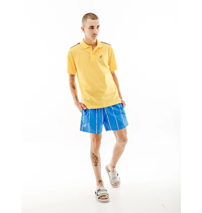 Поло мужское AUSTRALIAN Tape Stripe Polo Club Pique Yellow LSUPO0060-329
