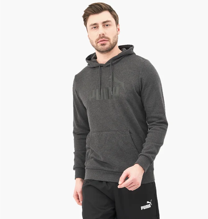 Худи мужское Puma Ess Big Logo Hoodie Grey 58668807
