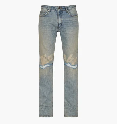 Джинси чоловічі Ksubi Chitch Stature Blue Trashed Idols Light Blue MSP26DJ012