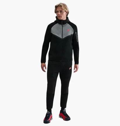 Толстовка мужская Nike Tech Fleece Black/Grey IH4302-010