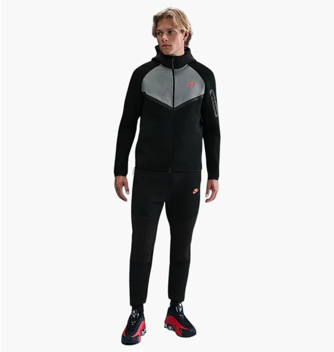 Толстовка мужская Nike Tech Fleece Black/Grey IH4302-010