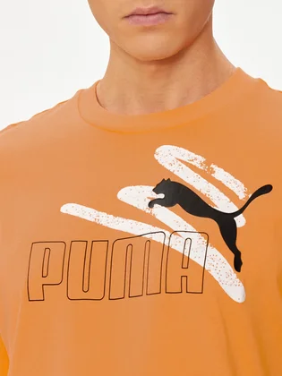 Футболка чоловіча Puma Ess+ Logo Orange 678988-46