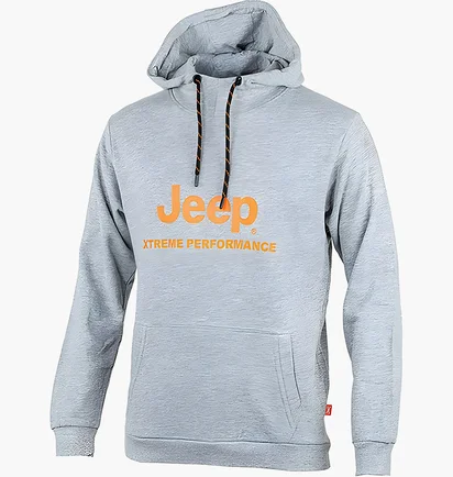 Худи мужское Jeep Hooded Sweatshirt Xtreme Performance Print Jx22A Grey O102626-J875