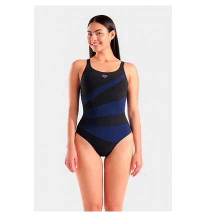 Купальник женский Arena Isabella Swimsuit Wing Back C Black/Blue 010814-570