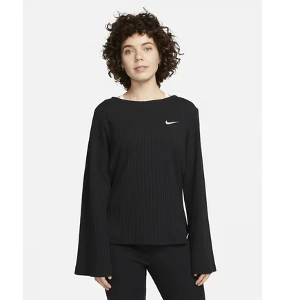 Лонгслив женский Nike W Nsw Rib Jrsy Ls Top Black DV7866-010