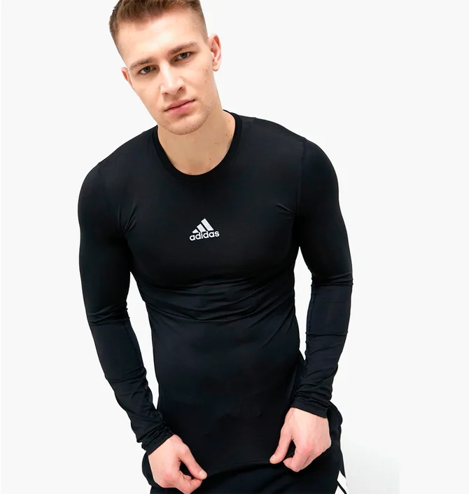 Термобілизна чоловіча Adidas Techfit Compression Ls Black Gu7339