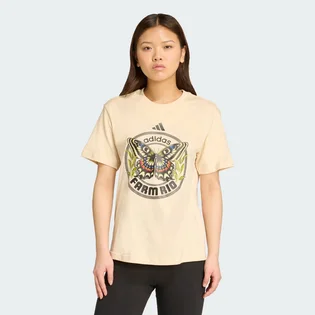 Футболка жіноча Adidas X Farm Graphic Beige JL8614