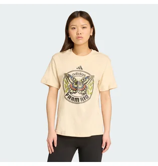 Футболка женская Adidas X Farm Graphic Beige JL8614