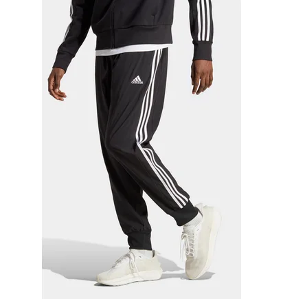 Штаны мужские Adidas Aeroready Essentials Tapered Cuff Woven 3-Stripes Sportswear Black IC0041