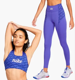 Спортивный костюм женский Nike Df Swsh Ic Aop Gx Bra One Df Mr Ic Tght Violet DQ5121-430__DQ6401-430