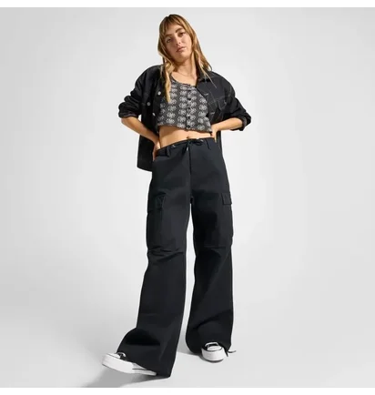 Штаны женские Converse Womens Woven Pants Black 10026957-001