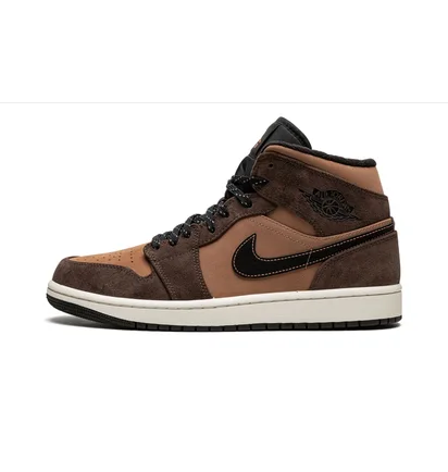 Кросівки чоловічі Air Jordan 1 Mid Se Brown DC7294-200