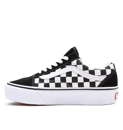 Кеды женские Vans Old Skool Platform Checkerboard Black VN0A3B3UHRK