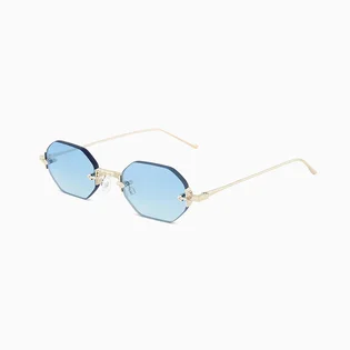 Солнцезащитные очки CAROLINA LEMKE BERLIN Light Blue/Gold CL3252-С3