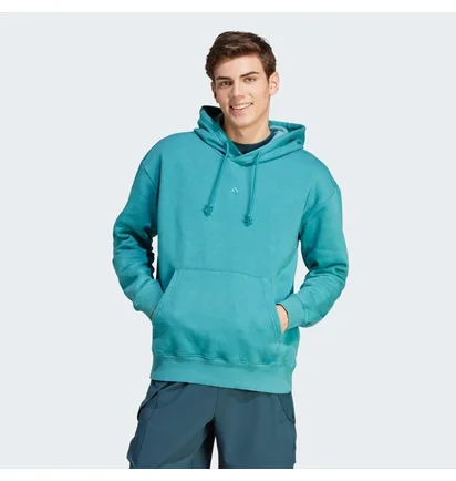 Худи мужское Adidas All Szn Garment-Wash Turquoise IB4074
