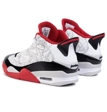 Кроссовки мужские Air Jordan Dub Zero White/Varsity Red/Neutral Grey/Black 311046-116