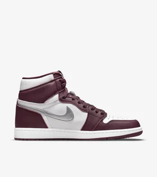 Кроссовки мужские Air Jordan 1 Retro High Og Bordo/White 555088-611