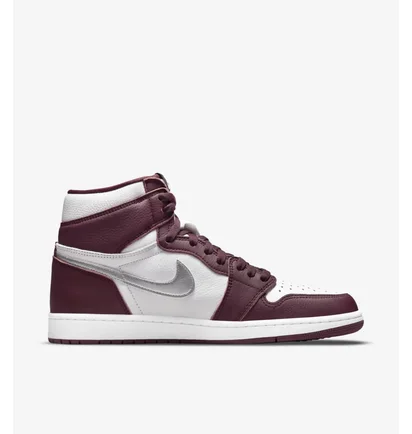 Кроссовки мужские Air Jordan 1 Retro High Og Bordo/White 555088-611