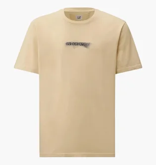 Футболка мужская C.P. Company Logo Beige 20CMTS292A005431G