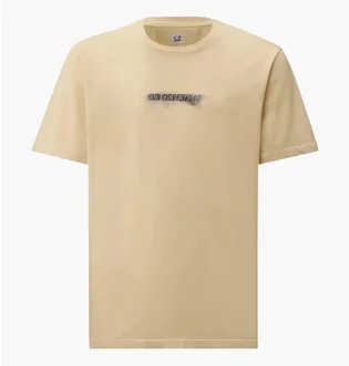 Футболка мужская C.P. Company Logo Beige 20CMTS292A005431G