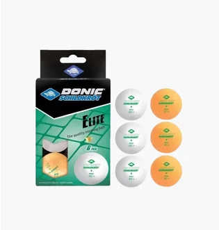 Мяч для настольного тенниса Donic Elite Orange/White 608511