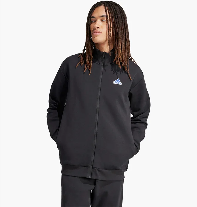 Олимпийка мужская Adidas Future Icons Badge Of Sport Track Jacket Black IS3231