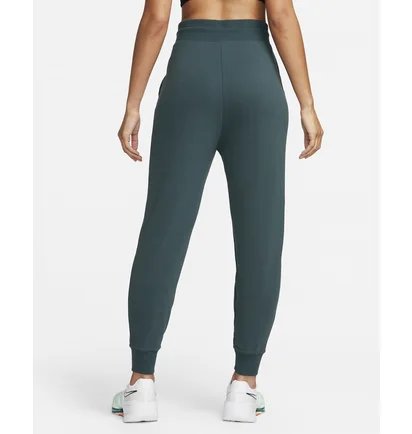 Штани жіночі Nike Dri-Fit One High-Waisted 7/8 French Terry Graphic Pants Turquoise FB5575-328