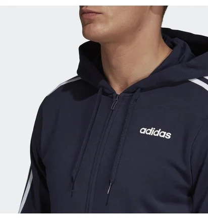 Толстовка чоловіча Adidas Essentials 3-Stripes Black DU0475