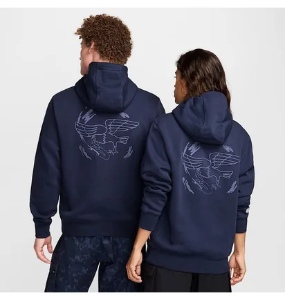 Худи унисекс Nike Sb Fleece Pullover Hoodie Blue FZ4102-451
