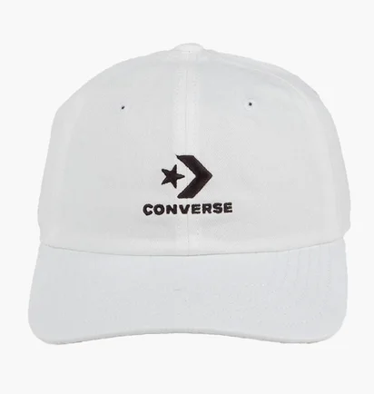 Кепка унисекс Converse Logo Lock-Up Baseball Hat White 10022131-102
