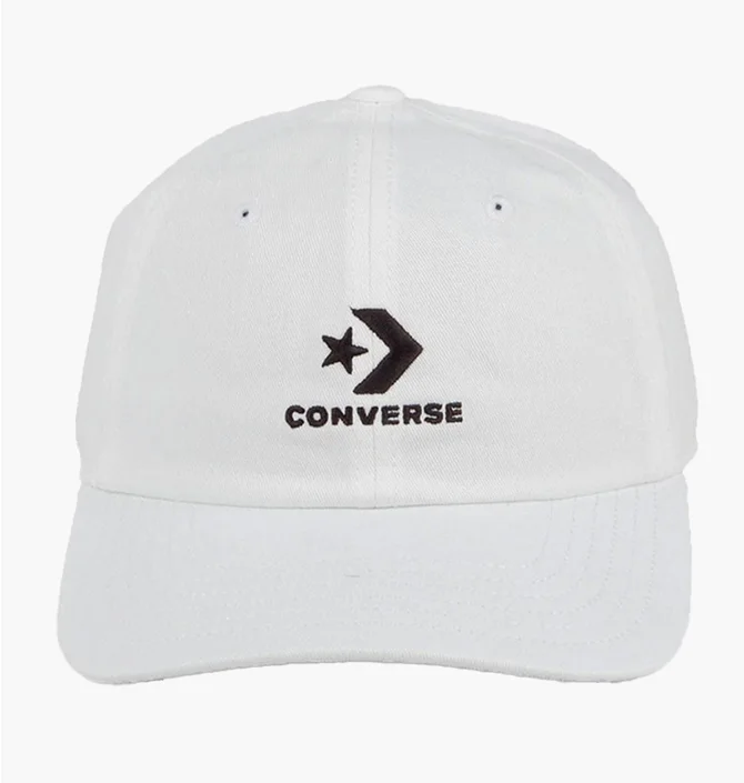 Кепка унисекс Converse Logo Lock-Up Baseball Hat White 10022131-102