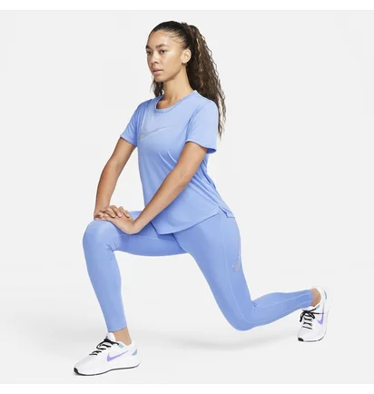 Футболка женская Nike Womens Dri-Fit Swoosh T-Shirt Light Blue FB4696-450