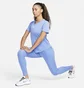 Футболка женская Nike Womens Dri-Fit Swoosh T-Shirt Light Blue FB4696-450