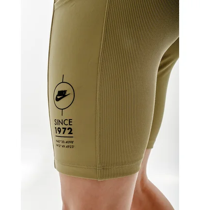 Шорты женские Nike W Nsw Tight Short Rib Su Olive FJ4876-276