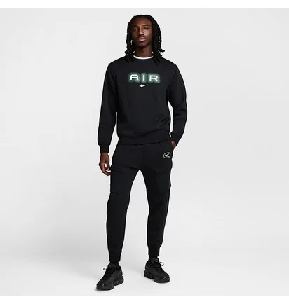 Свитшот мужской Nike Air MenS Fleece Crew- Neck Sweatshirt Black HM0177-011