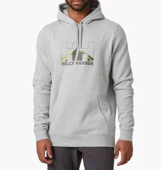 Худи мужское Helly Hansen Nord Graphic Pull Over Hoodie Grey 62975-950