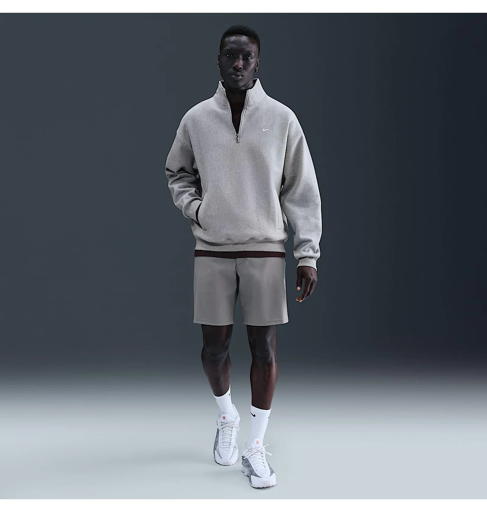 ᐉ Кофта мужская Nike Nl Solo Swsh Bb Quarter Zip Grey HV1094-063