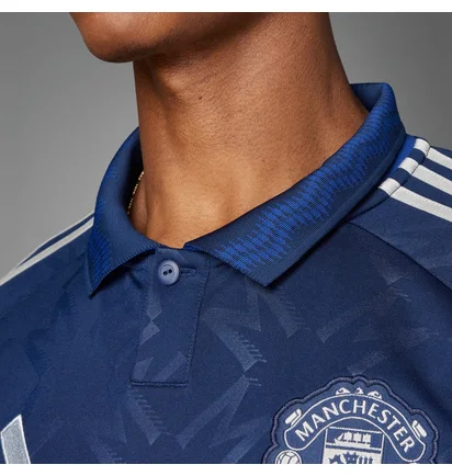 Поло чоловіче Adidas Manchester United 24/25 Away Jersey Blue IU1390