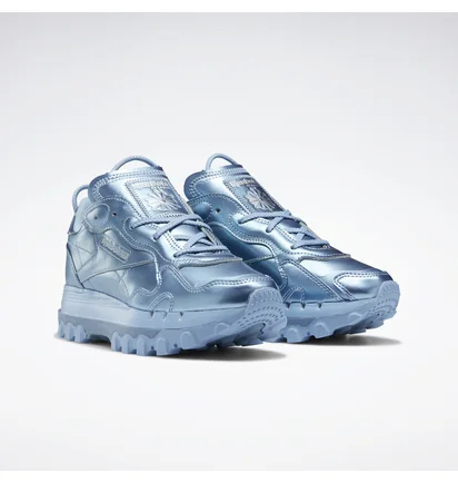 Кросівки жіночі Reebok Cardi B Classic Leather Metallic/Light Blue GY0965