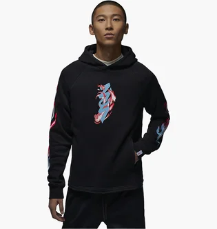 Худі чоловіче Air Jordan Zion Graphic Fleece Pullover Hoodie Black FN5342-010